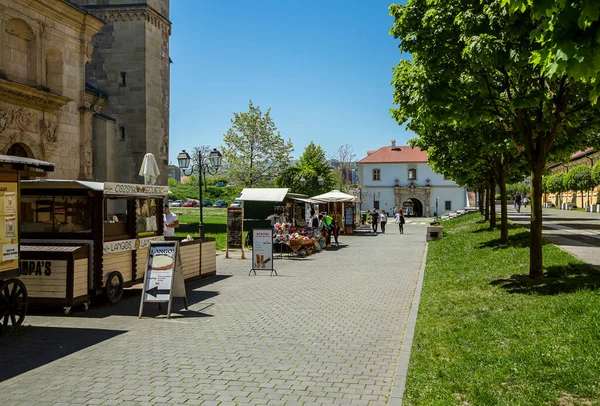 Alba Iulia Alba Roemenië Mei 2021 Handelsgebied Alba Carolina Citadel — Stockfoto