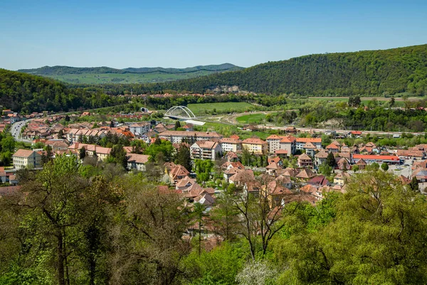 Sighisoara Mures Romania Mayo 2021 Vista Panorámica Del Paisaje Urbano —  Fotos de Stock