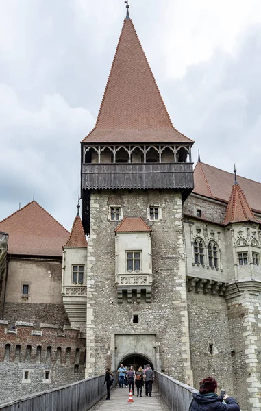 Hunedoara Transylvania Rumänien Mai 2021 Eingang Zum Schloss Hunedoara Auch — Stockfoto