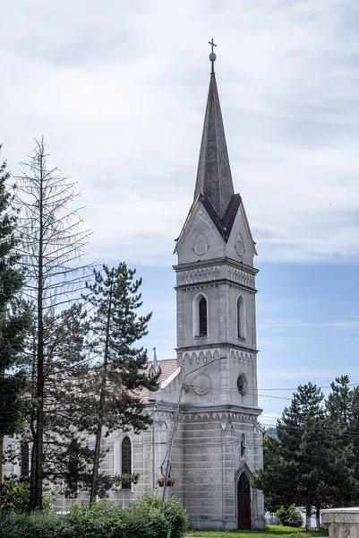 Petrosani Hunedoara Ρουμανια Ιουλιου 2021 Αγία Βαρβάρα Varvara Εκκλησία Στις — Φωτογραφία Αρχείου