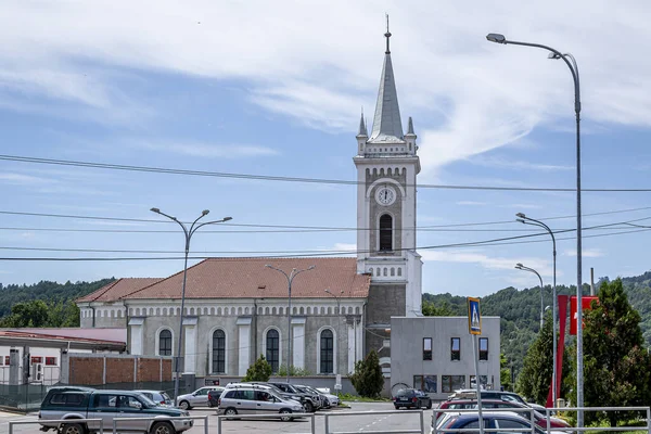 Petrosani Hunedoara România Iulie 2021 Sfânta Barbara Varvara Biserica Din — Fotografie, imagine de stoc