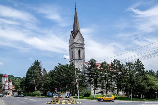 Petrosani Hunedoara România Iulie 2021 Sfânta Barbara Varvara Biserica Din — Fotografie, imagine de stoc