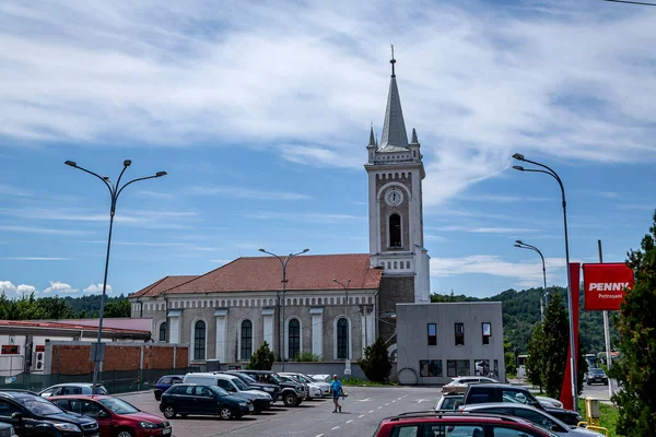 Petrosani Hunedoara România Iulie 2021 Sfânta Barbara Varvara Biserica Din — Fotografie, imagine de stoc