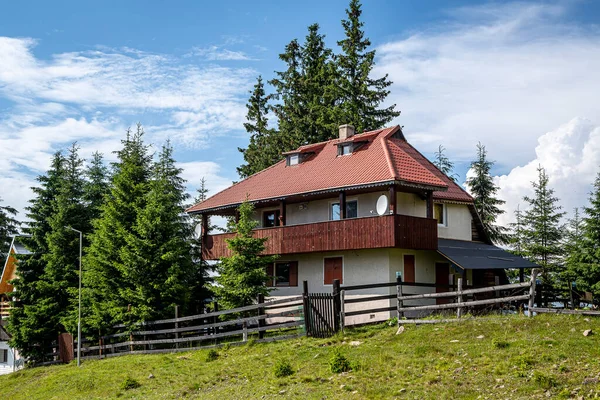 Parang Resort Hunedoara Romania July 2021 Tourist Cottage Mountain Resort — Stock Photo, Image