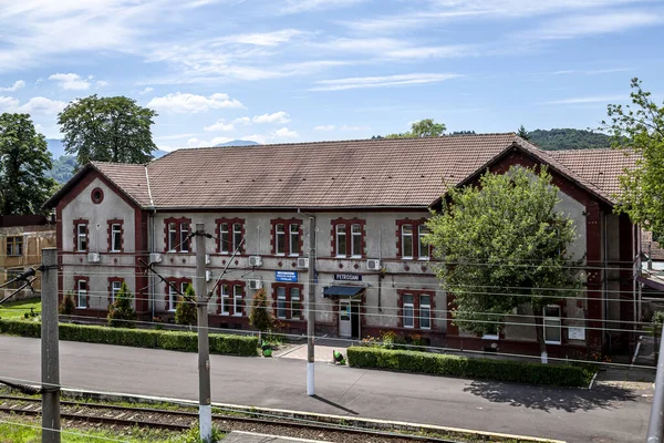 Petrosani Unedoara Rumänien Juli 2021 Der Bahnhof Juli 2021 Petrosani — Stockfoto