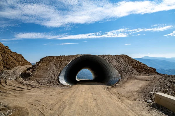 Parang Resort Hunedoara Roménia Julho 2021 Túnel Rodoviário Construção Área — Fotografia de Stock