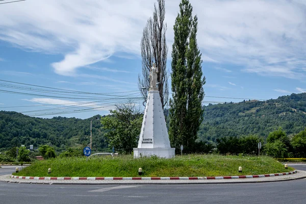 Petrosani Hunedoara Ρουμανια Ιουλιου 2021 Μνημείο Του Αγίου Βαρβάρα Προστάτη — Φωτογραφία Αρχείου