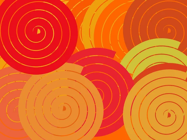 Fondo Abstracto Con Elementos Geométricos Espirales Colores —  Fotos de Stock