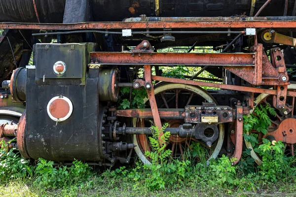 Ατμομηχανή Της Παλιάς Ατμομηχανής — Φωτογραφία Αρχείου