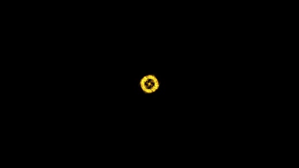 Анотація Руху Енергетичних Кульок Чорному Тлі Анімація Кінореклами Фільму — стокове відео