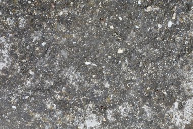 Arka planda beton dokusu olan eski gri beton duvar. Kopyalama alanı ile ön görünüm.