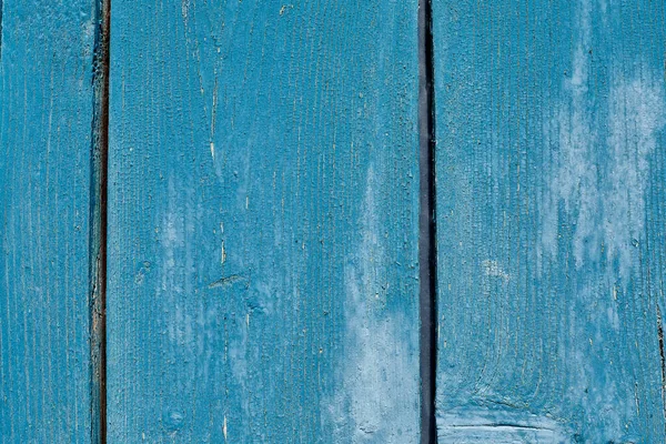 Naturalne Niebieskie Malowane Tło Drewna Widok Przodu Przestrzenią Kopiowania — Zdjęcie stockowe