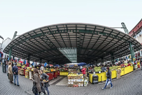 Mercato Centrale di Targu-Jiu, 08 ottobre 2014 — Foto Stock