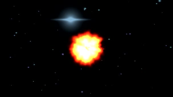 Supernova abstraktní pozadí. — Stock video