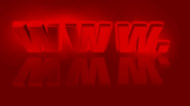 Üç renk metin animasyon sembolü www ayarla.