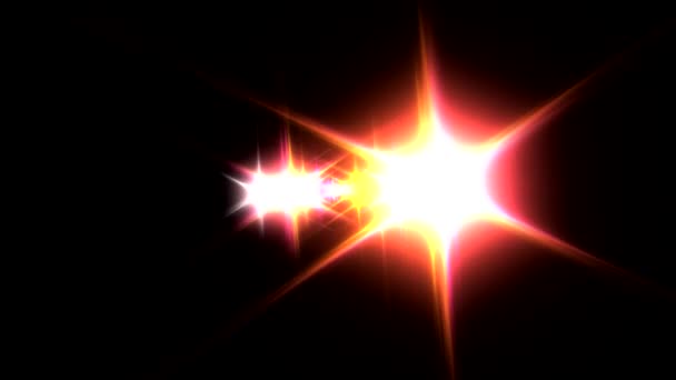 Optical flares animation. Alpha chanel included. — Stock Video