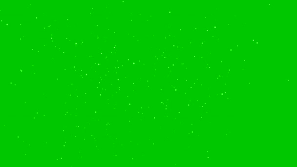 Πτώση χιόνι που πράσινη οθόνη. 4k ψήφισμα — Αρχείο Βίντεο