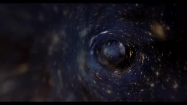 Animazione 3D vorticosa.Wormhole attraverso il tempo e lo spazio. Risoluzione HD — Video Stock