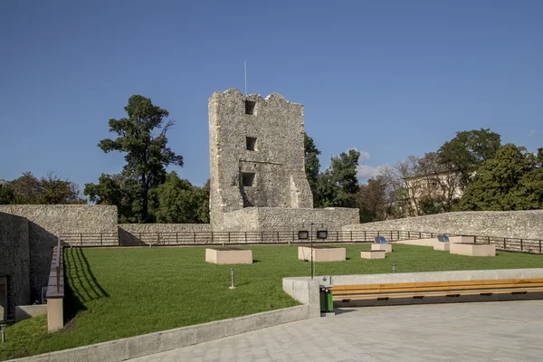 Ortaçağ Kalesi içinde Drobeta Turnu-Severin, Romania kalıntıları