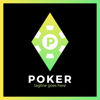 Poker Casino Logo - kırmızı Rhomb