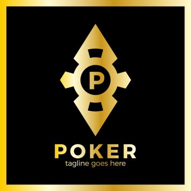 Poker Casino Logo - kırmızı Rhomb