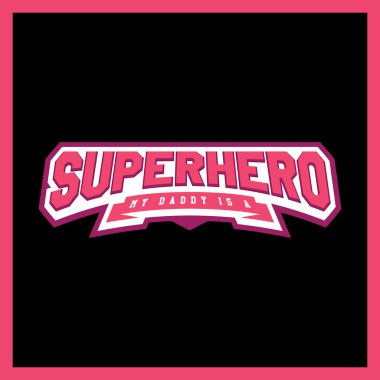 Süper kahraman güç tam tipografi, t-shirt grafik