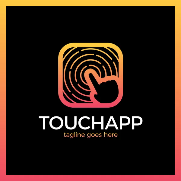 Logo dell'app Touch — Vettoriale Stock