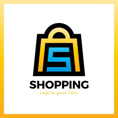 Çanta Logo - S harfi alışveriş