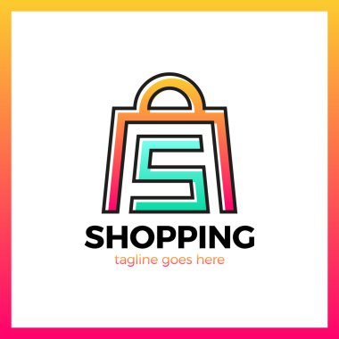 Çanta Logo - S harfi alışveriş