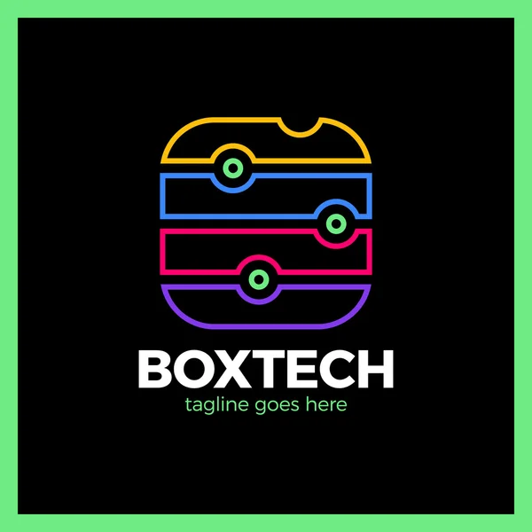 Поле Tech логотип — стоковий вектор