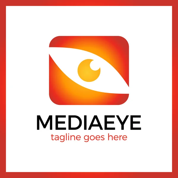 Logo Media Eye . — Vettoriale Stock