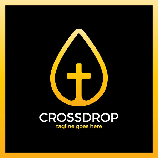 Cross Drop Logo - Christ Blood
