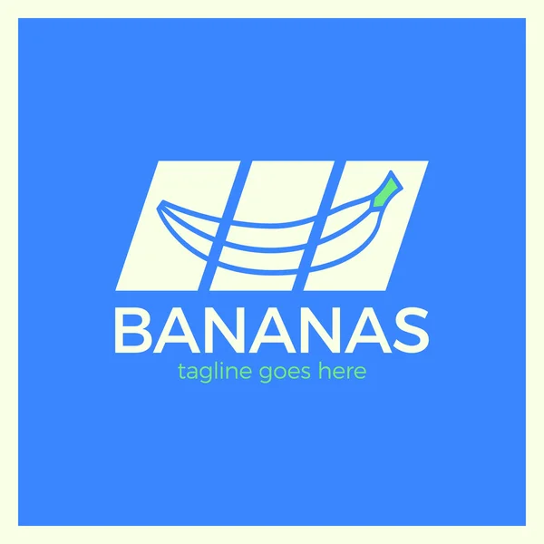 Логотип Banana Slash — стоковый вектор