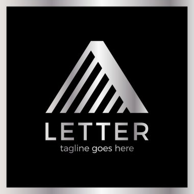 Letter A Line Logo clipart