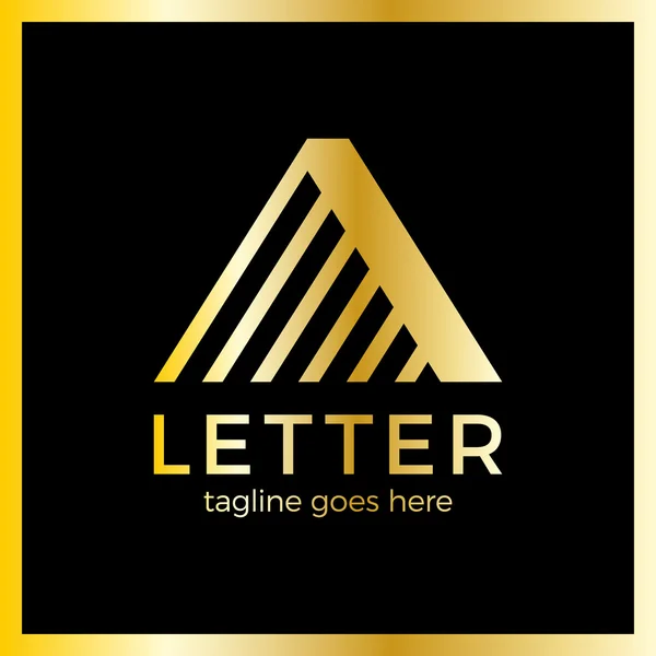 Letra A Logo de línea — Archivo Imágenes Vectoriales