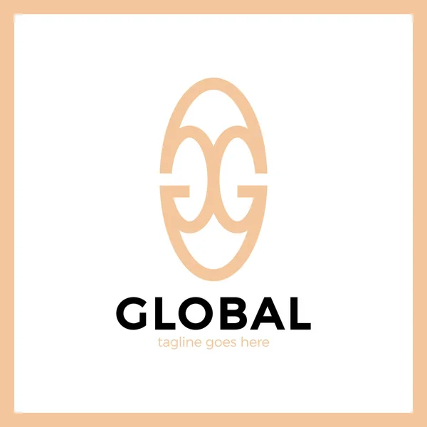 Логотип Большой глобальной группы — стоковый вектор