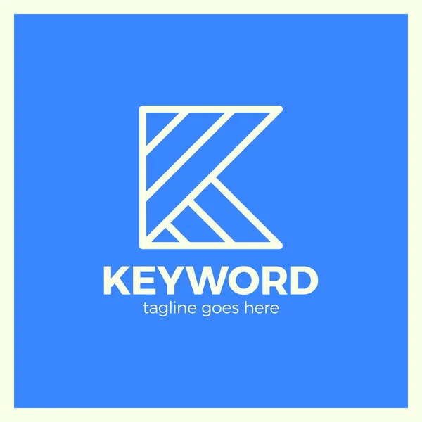 Keyword Logo Letter K — Stock Vector