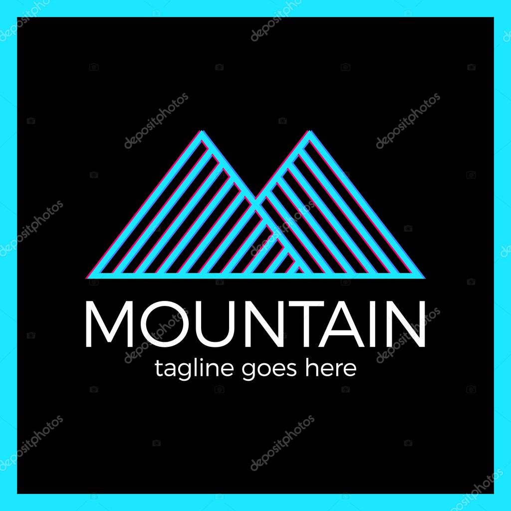 Line Mountain Logo Stock Vector C Logolis 103061718