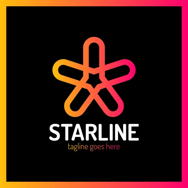 Logo Star Line — Vettoriale Stock