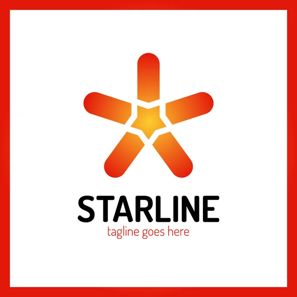 Logo Star Line — Vettoriale Stock