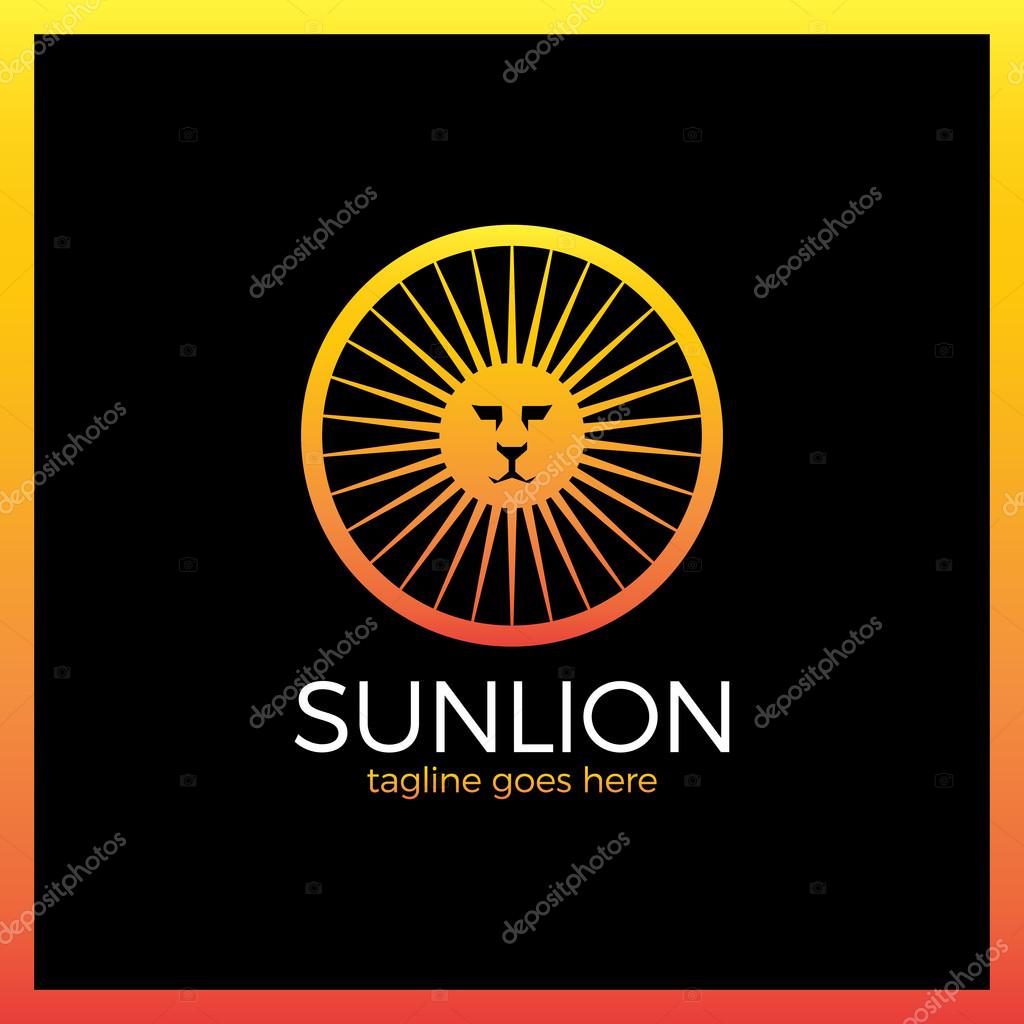 Myth Circle Sun Lion Tech Logo.