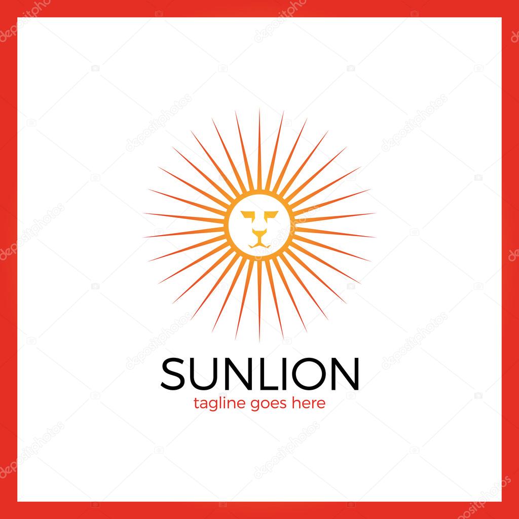 Myth Circle Sun Lion Tech Logo.