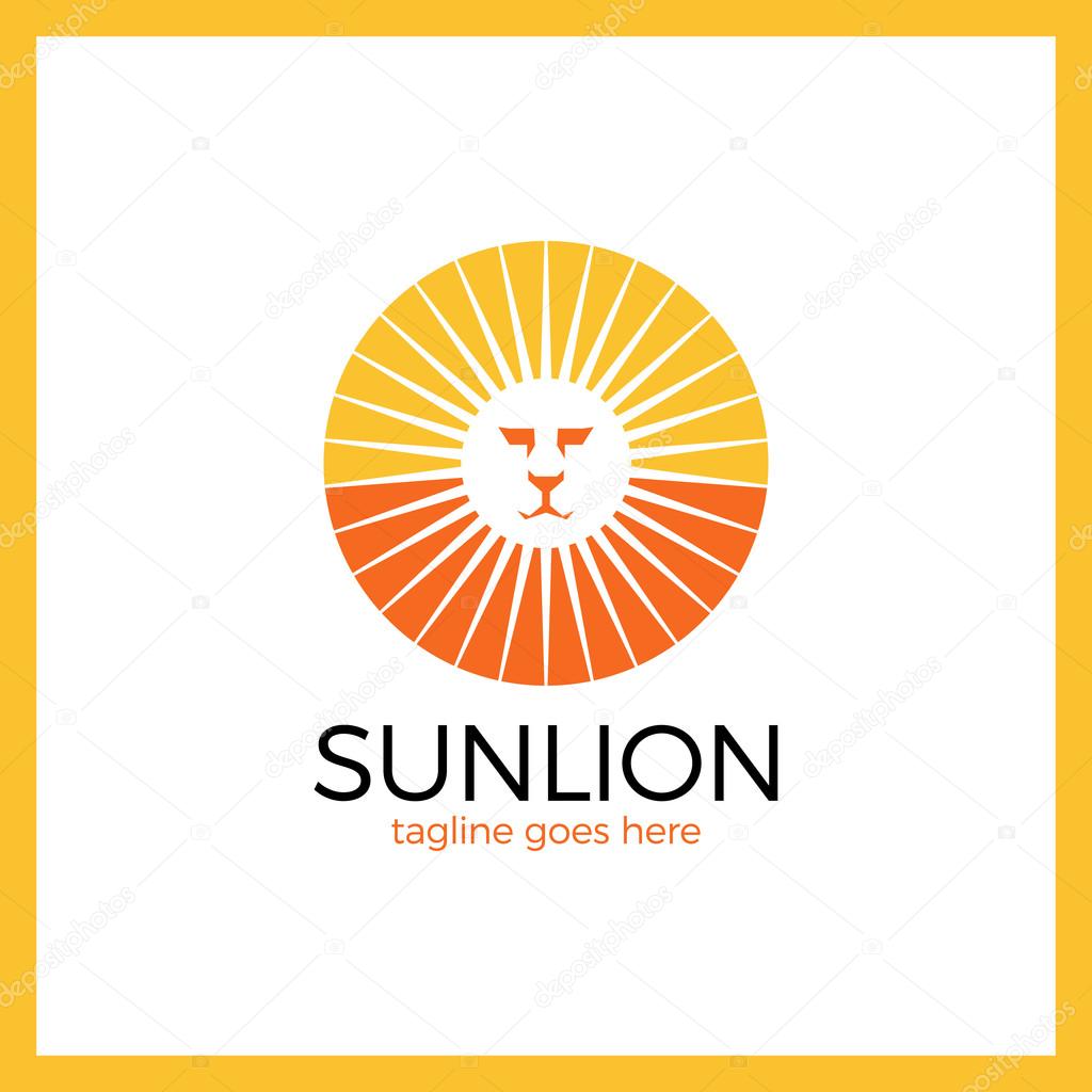 Myth Circle Sun Lion Tech Logo.