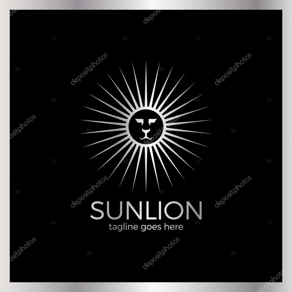 Myth Circle Sun Lion Tech Logo. l