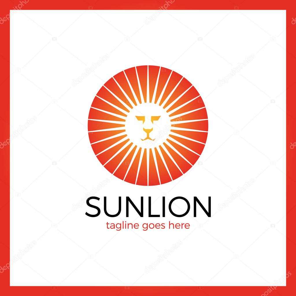 Myth Circle Sun Lion Tech Logo.