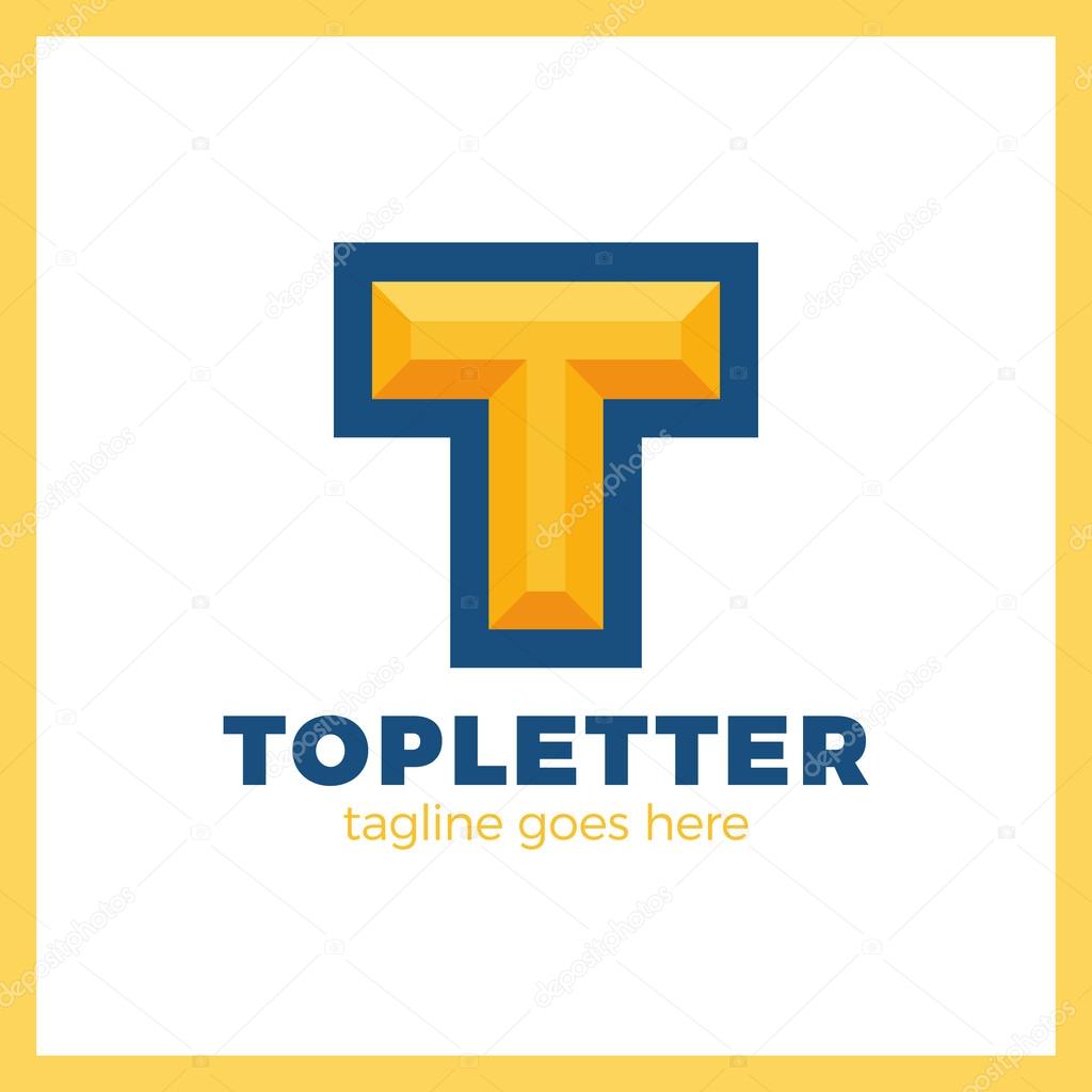 Templar Logo - Bold 3d Letter T Logotype