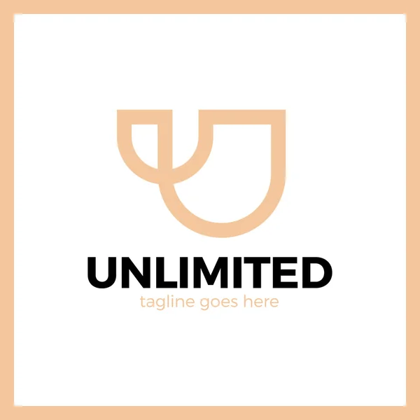 Unlimited Logo - Letter U — Stock Vector