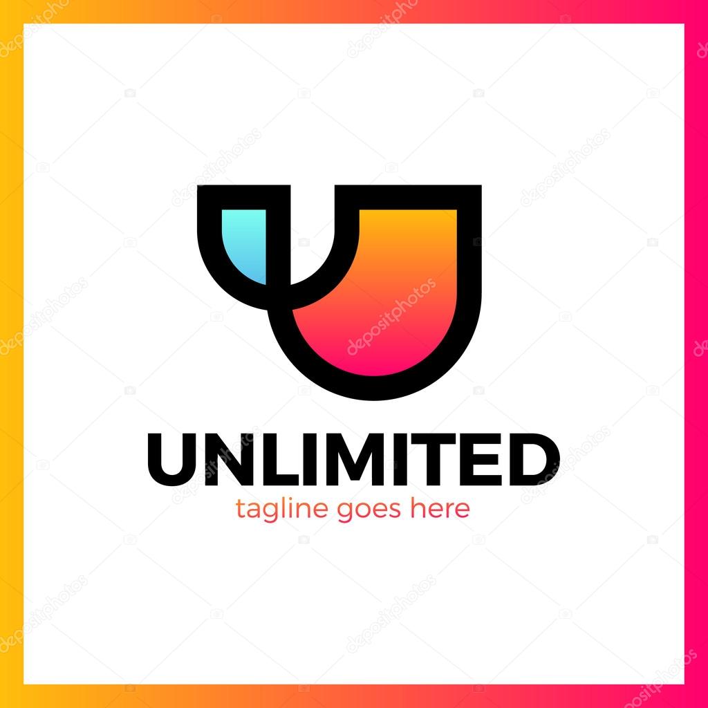 Unlimited Logo - Letter U Line logos