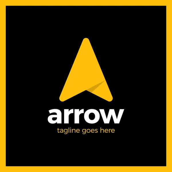 Arrow Up Letra Un logotipo de vector — Archivo Imágenes Vectoriales