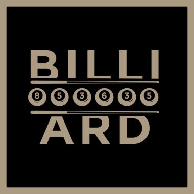 Spor, boş zaman veya kulüp logosu amblemi kırmızı için Bilardo ya da Bilardo Bilardo tasarım